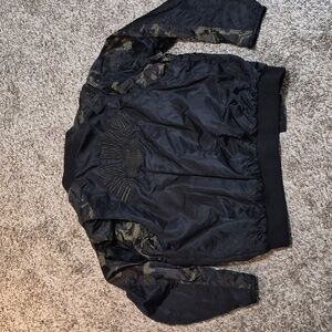 Harley Davidson Camo Black Switchback Jacket Bomber Lined 2XL XXL